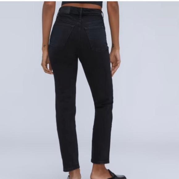 Everlane High Waist Straight Jeans Black Size 27 - Picture 2 of 13